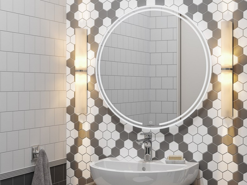 Туалетная комната Агуста черно-белый