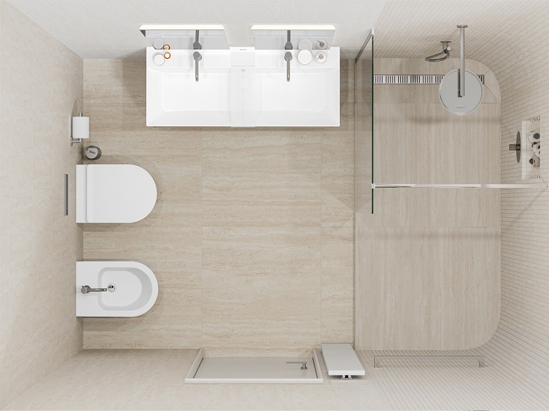 Ванная комната Сан-Марко с душевой зоной