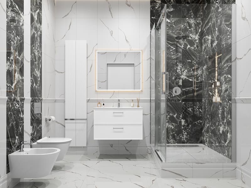 Ванная комната с душевой Риальто