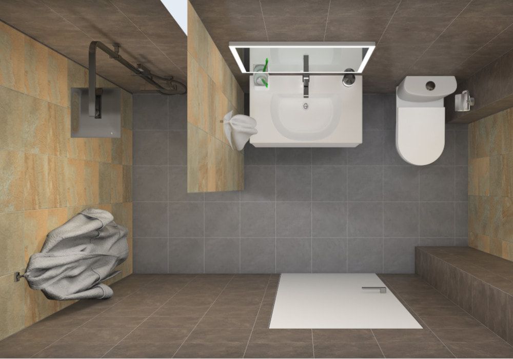 Совмещенный санузел Сланец / Урбан