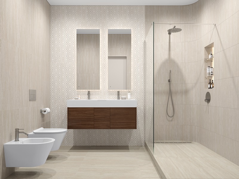 Ванная комната Сан-Марко с душевой зоной