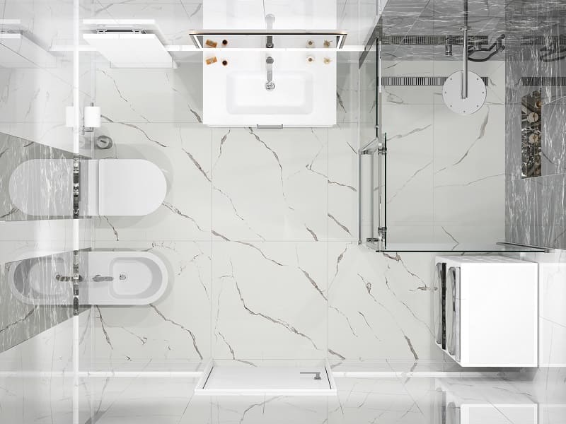 Ванная комната с душевой Риальто