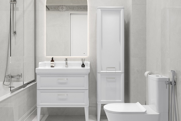 Ванная комната Монте Тиберио Серый