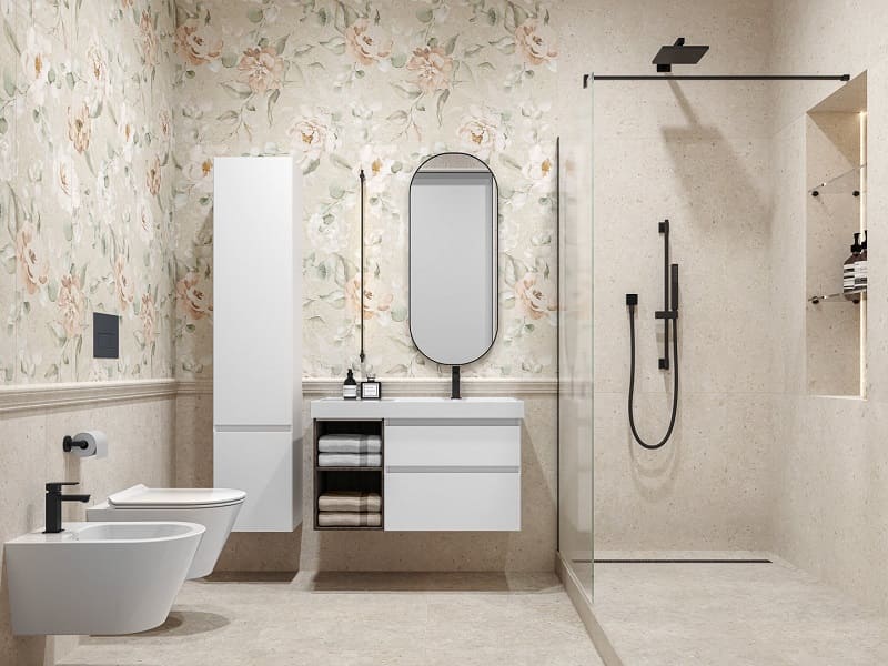 Совмещенный санузел Риккарди бежевый