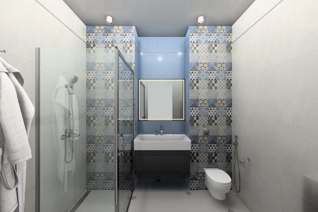 Совмещенный санузел Онда в стиле пэчворк