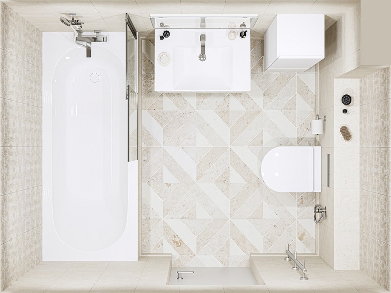 Ванная комната Карму / Про Лаймстоун