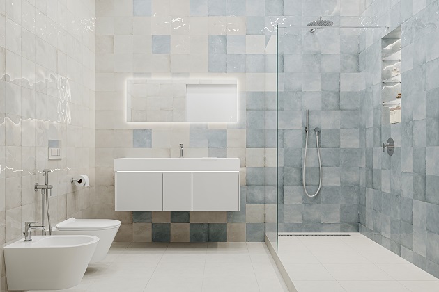 Ванная комната с душевой Адриатика