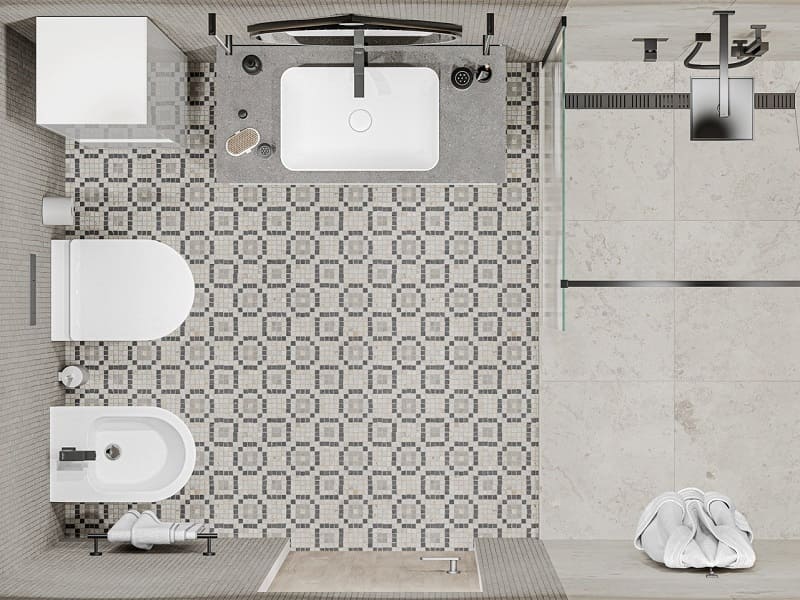 Совмещенный санузел Про Лаймстоун Спакко