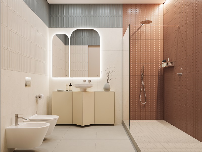 Ванная комната с душевой Медина / Карму / Про Чементо