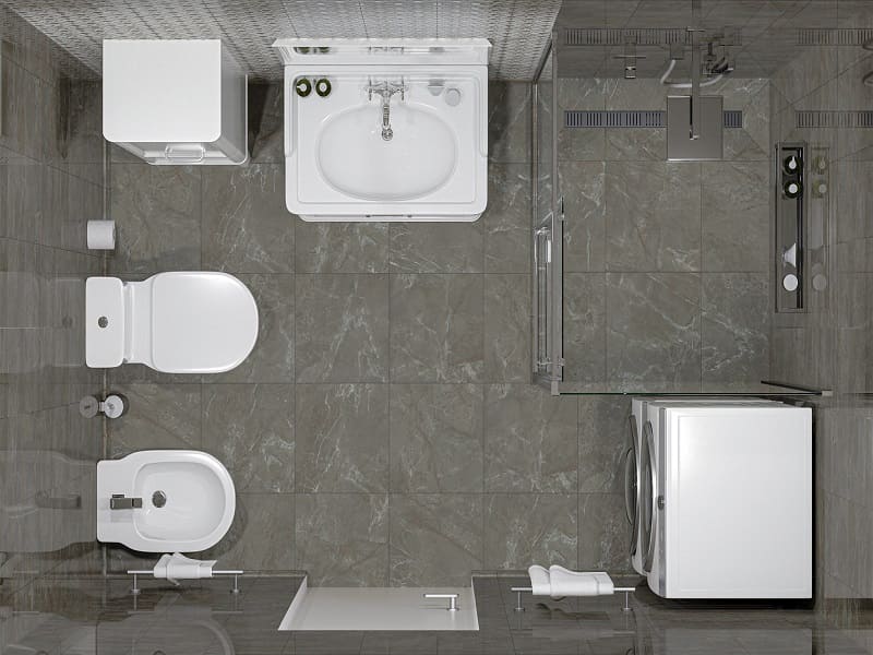 Совмещенный санузел Кантата серый