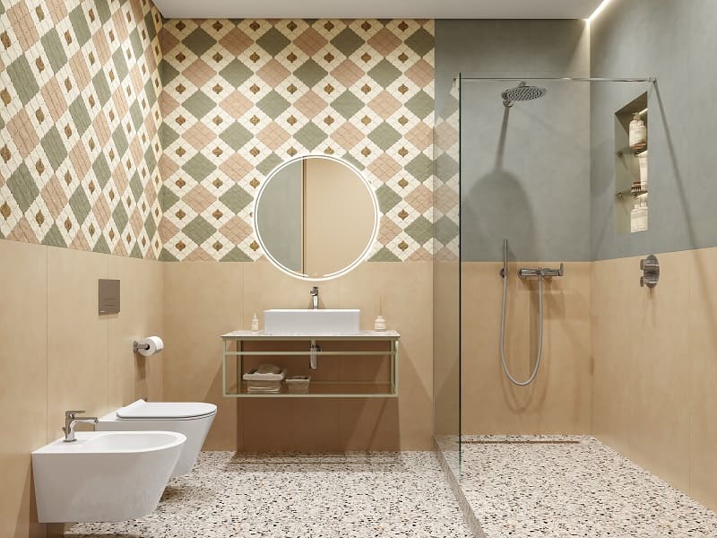 Ванная комната с душевой Арабески Марокко