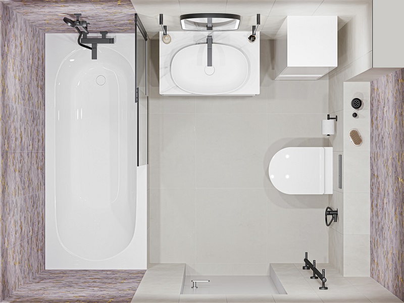 Ванная комната Магнолия / Про Чементо