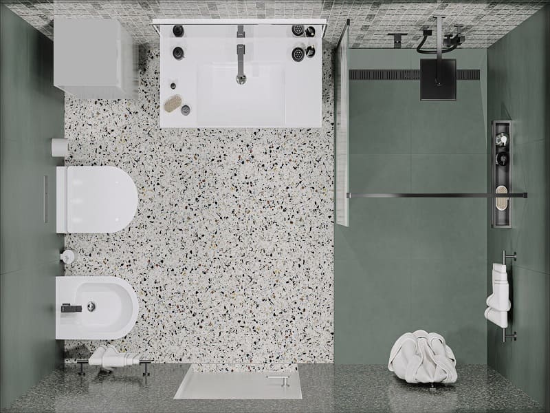 Совмещенный санузел Бричиола / Про Чементо