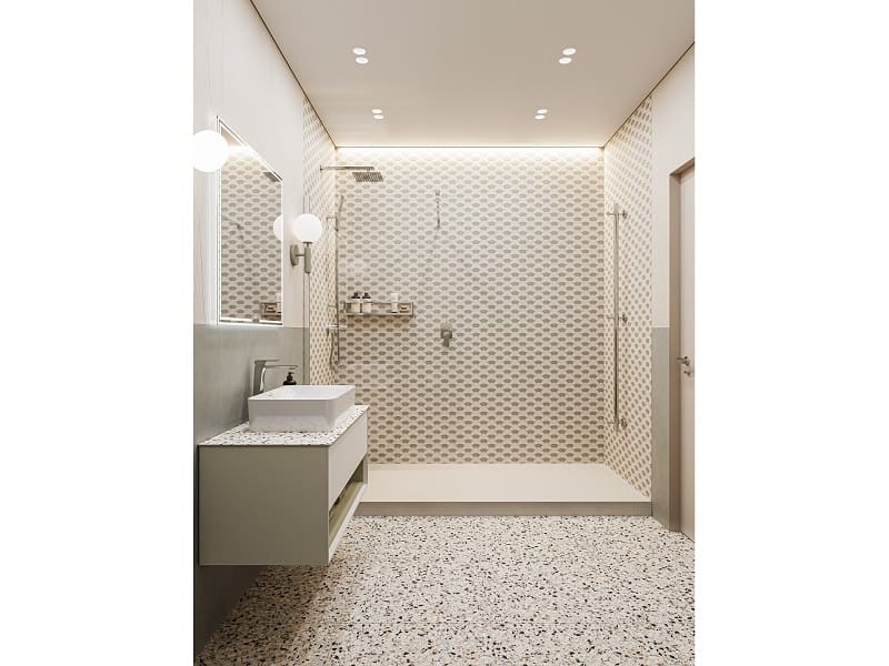 Ванная комната с душевой Таделакт / Бричиола