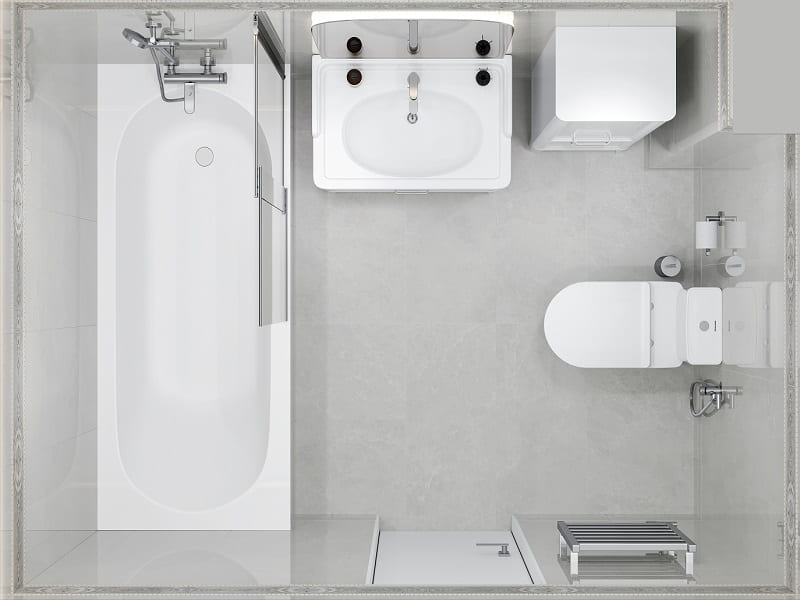 Ванная комната Монте Тиберио Серый