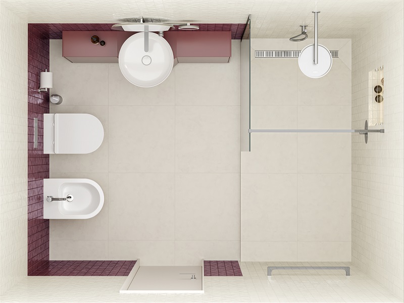 Ванная комната с душевой Мажорель / Про Чементо