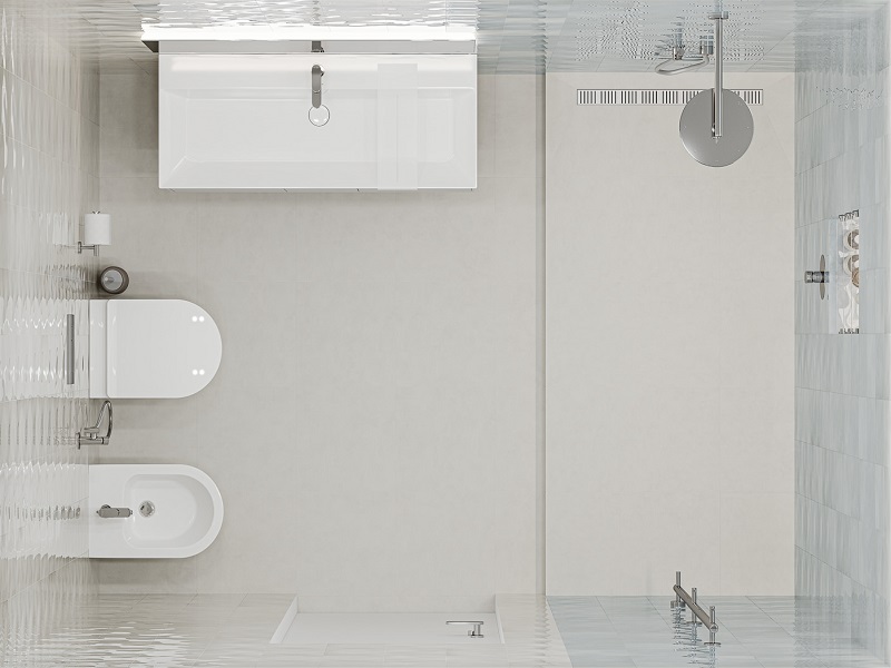 Ванная комната с душевой Адриатика