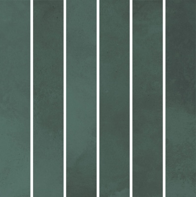 Декор Фес мозаичный зелёный тёмный глянцевый 15x15x0,77