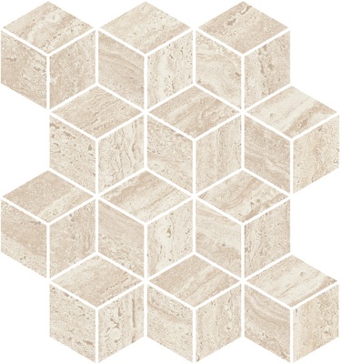 Декор Про Травертин мозаичный бежевый светлый матовый обрезной 34,5x37x0,9