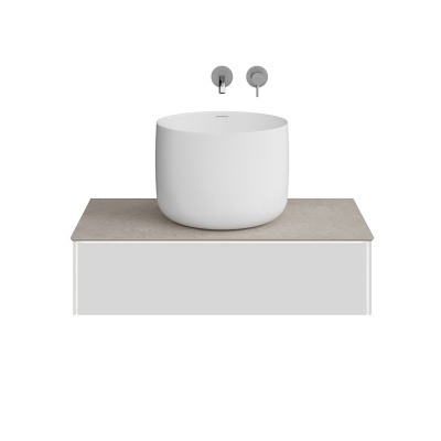 Тумба Magica/Маджика подвесная 90, 1 ящик, утренний серый матовый                      