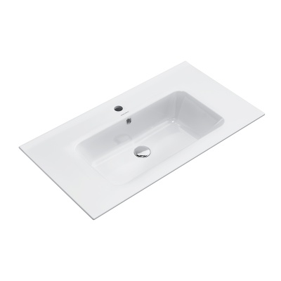 Раковина Piano/Пиано подвесная/мебельная 85, белая глянцевая