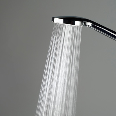 Душевая колонна квадратная Fonte/Фонте на 2 потока без смесителя, черный матовый