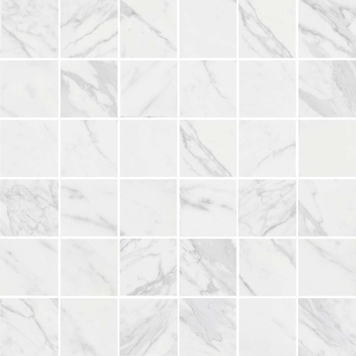 Керамический декор мозаичный 30,1x30,1x0,69 Фрагонар белый глянцевый