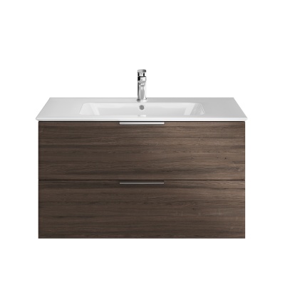 Тумба Piano Forte/Пиано Форте подвесная 95 см, 2 ящика, дымчатый вяз