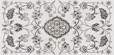 Керамический гранит 40x80x1,1 Парнас серый декорированный лаппатированный обрезной