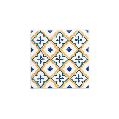 Керамическая вставка 9,9x9,9x0,7 Капри майолика глянцевый