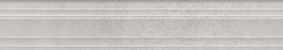 Бордюр Догана серый светлый матовый обрезной 40x7,3x2,7