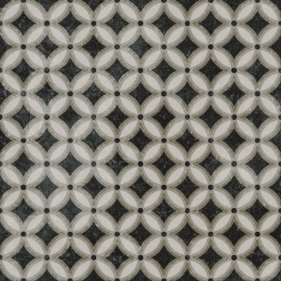 Декор Фреджио 2 черно-белый 20x20x0,8