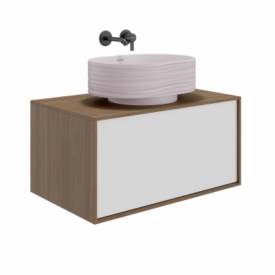 Раковина ARTBASIN Sabbia/АртБейзин Саббья накладная 50, мальва матовая