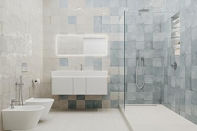 Ванная комната с душевой Адриатика