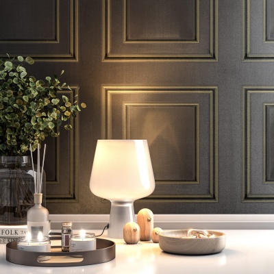 Обои виниловые Буазери мотив, черный