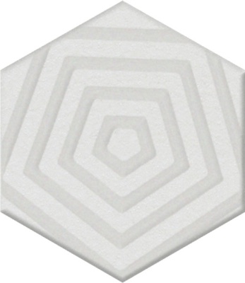 Декор Агуста белый 6x5,2x0,69