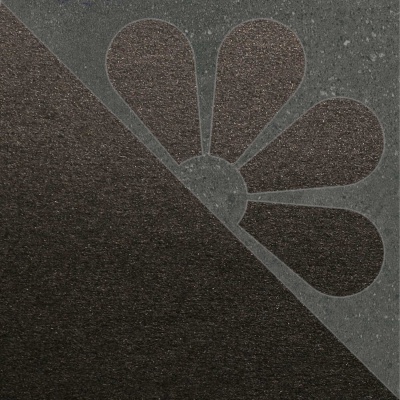 Декор Матрикс антрацит 20x20x0,8