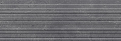 Керамическая плитка 25x75x0,9 Низида серый структура глянцевый обрезной