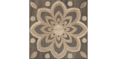 Керамическая вставка 15x15x0,8 Фратте серый лаппатированный обрезной