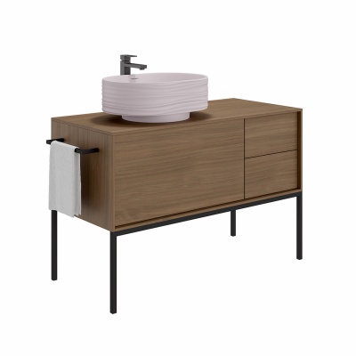 Раковина ARTBASIN Sabbia/АртБейзин Саббья накладная 50, мальва матовая