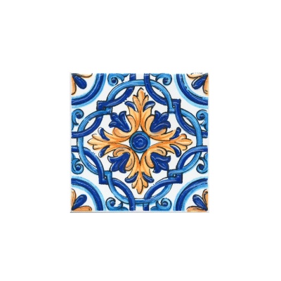 Керамическая вставка 9,9x9,9x0,7 Капри майолика глянцевый