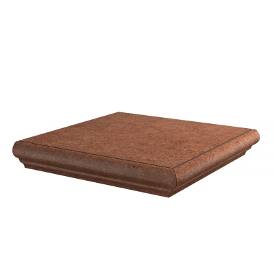 Ступень угловая Аллея кирпичный 30x30x0,8