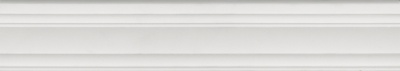 Бордюр Багет Синтра белый матовый обрезной 40x7,3x2,7