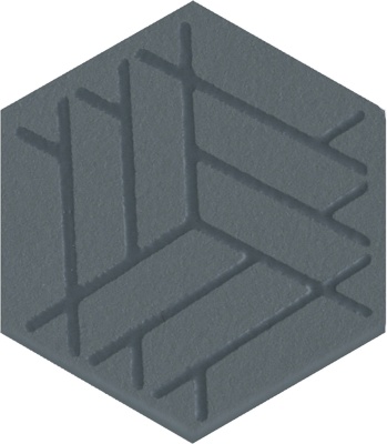 Декор Агуста синий матовый 6x5,2x0,69