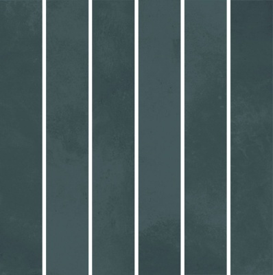 Декор Фес мозаичный бирюзовый тёмный глянцевый 15x15x0,77