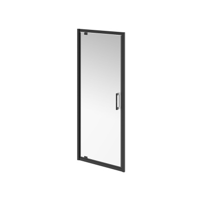 Душевая дверь Vetro/Ветро, распашная, 80х195, матовый черный