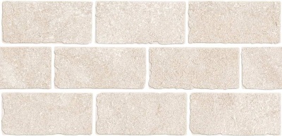 Бордюр Роверелла бежевый светлый мозаичный 34,5x14,7x1,1