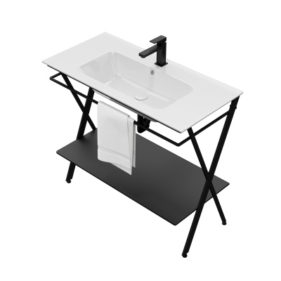 Металлическая структура Piano Next/Пиано Некст напольная 95, черная матовая