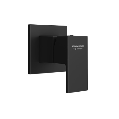 Встроенный однорычажный смеситель Futura/Футура для душа на один поток, матовый черный