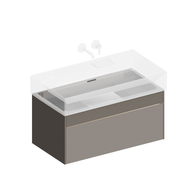 Тумба Logica/Лоджика подвесная 2 ящика 90 см, песчаный